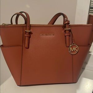 NEVER USED BRAND NEW Michael Kors Orange Leather Tote